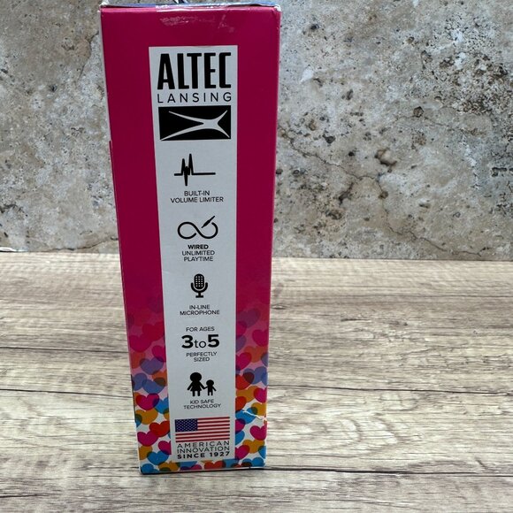 Lot Of 2 Altec Lansing Kids Safe Wired Headphones Blue, Pink Age 3 To 5 NIB - Picture 10 of 15